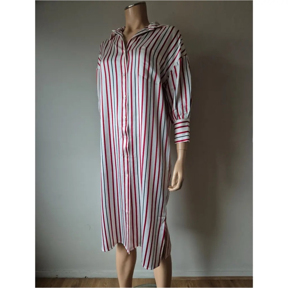 NWT Anine Bing | Milly 100% Silk Oversized Shirt Dress